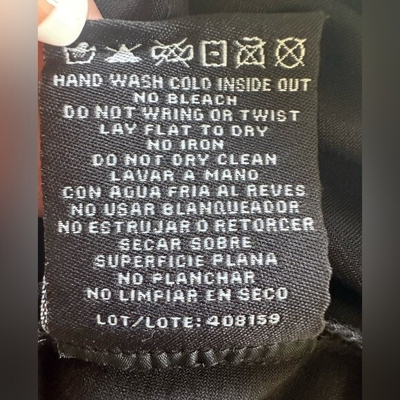 R&M Richards Mini Sequin Lace Sleeveless Lined Mini Little Black Formal Dress 6 - Picture 6 of 6